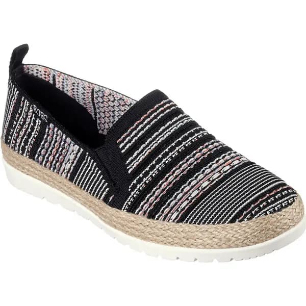 Skechers Womens BOBS Flexpadrille 3.0 Island Muse Flat Shoes UK Size 8 (EU 41) Black/Multi SKE2238-BKMT-8