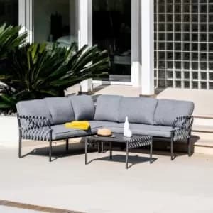 Better Garden Almond 5 Seater Alu Corner Sofa Set