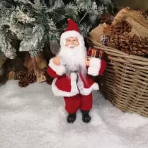 Samuel Alexander - 30cm Standing Santa Claus Father Christmas Decoration in Red