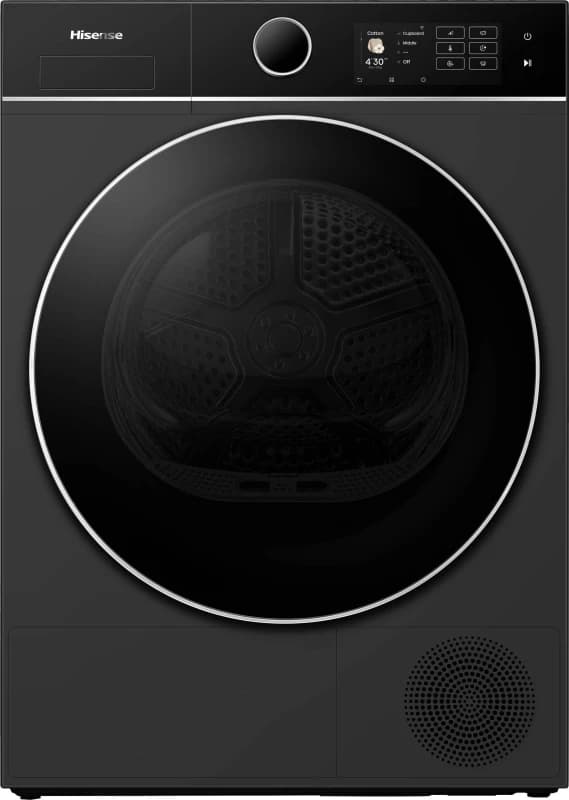 Hisense 5i Series DH5I104BBAB WiFi Connected 10Kg Heat Pump Tumble Dryer - Black - A+++ Rated