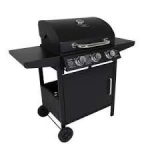 Charles Bentley 3 Burner Gas BBQ - Black