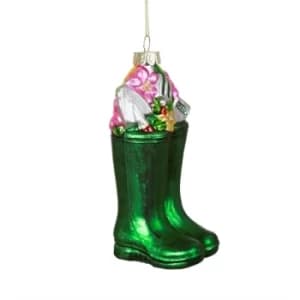 Wellington Boots Shaped Bauble