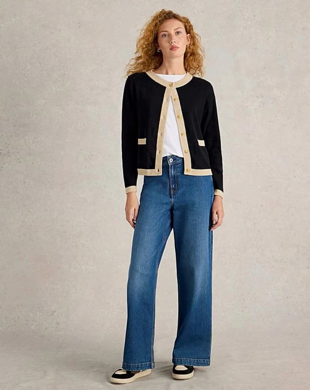 White Stuff White Stuff Charlotte Cardi Black - White Stuff - Size: 12 Black Female 12 ZD45702