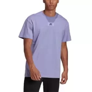 adidas Essentials FeelVivid Drop Shoulder T-Shirt Mens - Purple