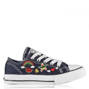 SoulCal Canvas Low Childrens Canvas Shoes - Denim Patch