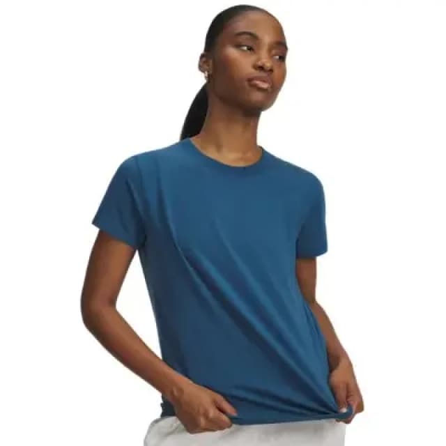 Womens T-Shirt Under Armour Rival Core Bleu Female M