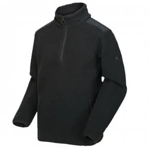 Regatta Colman Half Zip Fluffy Fleece - Black