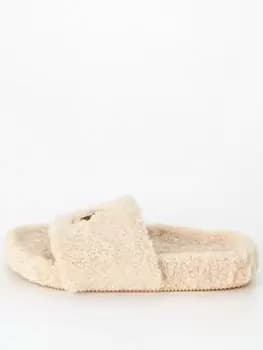 Polo Ralph Lauren Elenore Teddy Slide - White, Size 37, Women