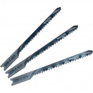 Black and Decker X23003 Piranha Wood HCS Curved U Shank Jigsaw Blades Pack of 3