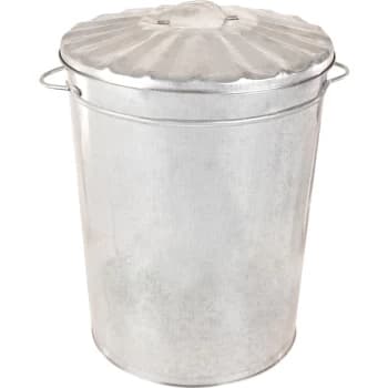 Galvanised Steel Commercial Dust Bin & Lid 80L