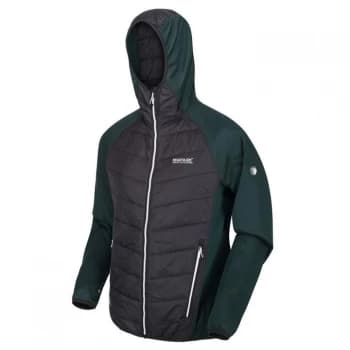 Regatta Andreson V Hooded Hybrid Baffle Jacket - Ash/DeepPine