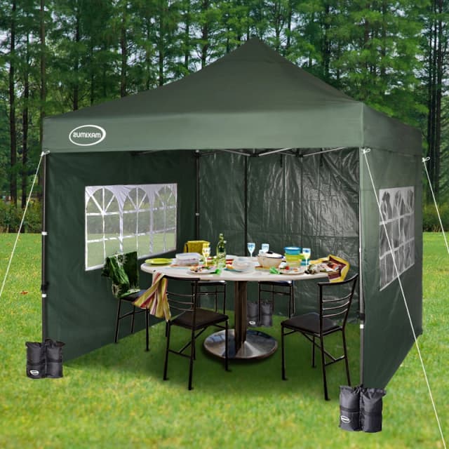 MCC DIRECT Mcc Direct - maximus Heavy Duty Gazebo 3x3m Pop Up Commercial Gazebo Market Stall Marquee ws green GZ3110