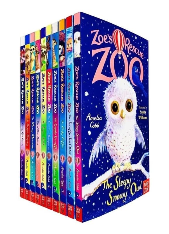 Zoe's Rescue Zoo Collection 11 Through 20 Ten Books By Amelia Cobb Featuring Sleepy Snowy Owl To Rowdy Red Panda Amelia Cobb Books
