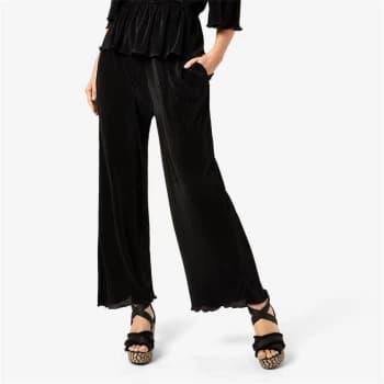 Biba Plisse Trousers - Black