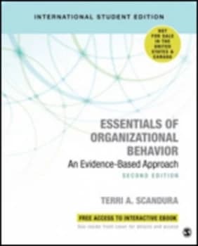Essentials of Organizational Behavior by Terri A. Scandura Book