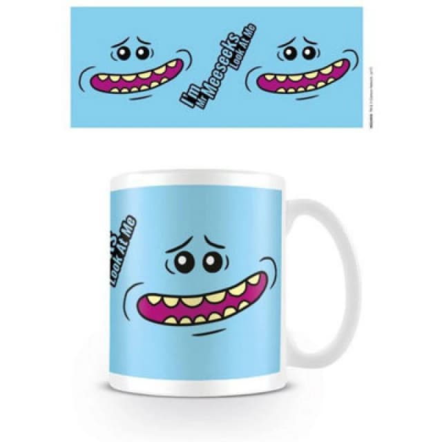 Rick & Morty Face Mr Meeseeks Mug Blue unisex