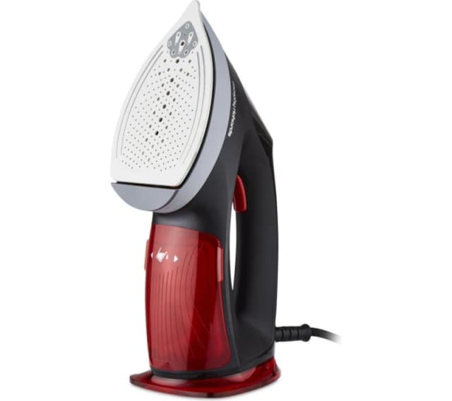 Morphy Richards Turbosteam 2 in 1 Garment Steamer and Iron 361001 Handheld Garment Steamer - Red / Black