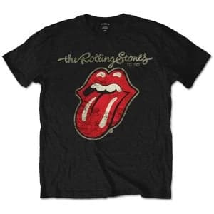 The Rolling Stones - Plastered Tongue Unisex XXX-Large T-Shirt - Black