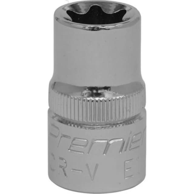 Loops E18 TRX Star Socket Bit - 1/2" Square Drive - PREMIUM Drop Forged Head Knurled Multi