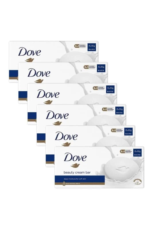 Dove Beauty 'Cream Bar' Deep Moisture, 90g, 6pk White