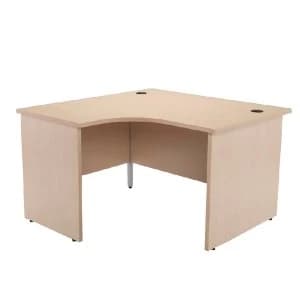 Jemini Maple Left Hand Panel End Radial Desk 1200mm KF838059