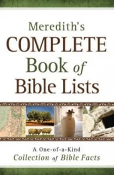 Merediths Complete Book of Bible Lists by J. L Meredith Paperback