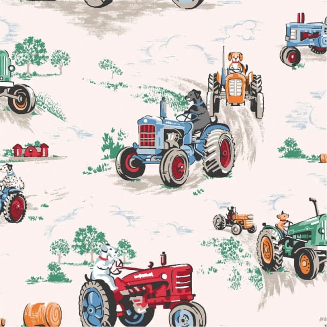 Cath Kidston Tractor Multi Wallpaper Multi unisex One size