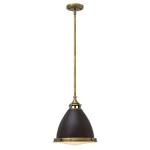 1 Light Medium Dome Ceiling Pendant Buckeye bronze, Restoration Bronze, E27