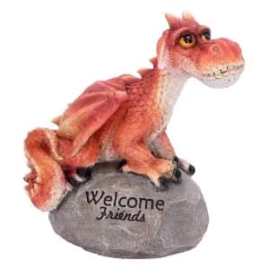 Welcome Friends Red Dragon Ornament