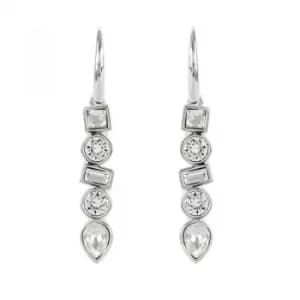 Ladies Adore Silver Plated Mixed Crystal Earrings
