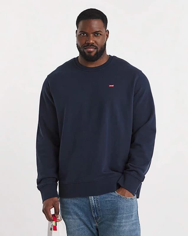 Levis New Original Crew Neck Sweater - Blue Blue L