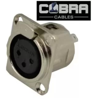 XLR Panel Socket Female 3 Pin