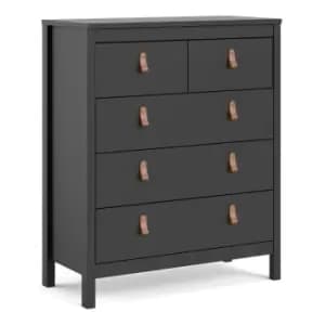 Barcelona Chest 3+2 Drawers In Matt Black
