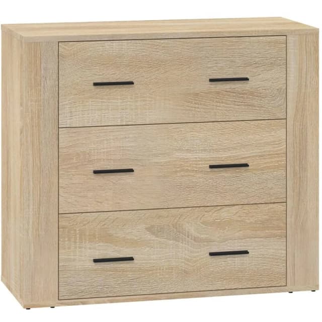 Vidaxl Sideboard Sonoma Oak 80X33X70 Cm Engineered Wood 816579