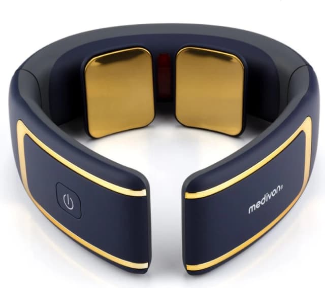 MEDIVON Ultra EMS Pro Neck Massager - Gold & Blue 5904119283987