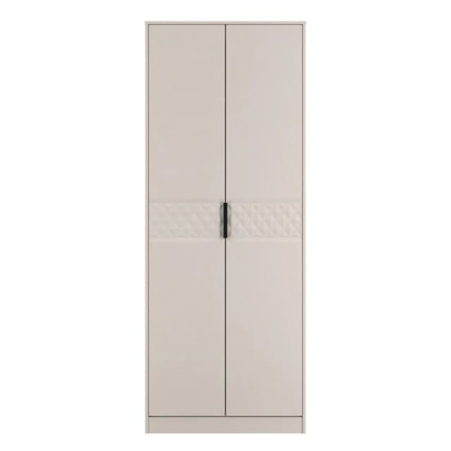 Ready Assembled 2 U Islay Double Wardrobe (Ready Assembled) in Taupe Size: Large Taupe Unisex Large