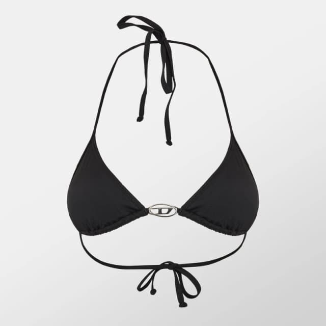 Diesel Womens Triangle Bikini Black female 8