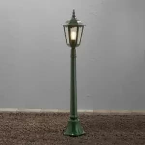 Firenze Outdoor Basic Pathway Bollard Post Bollard Light Shiny Green, IP43