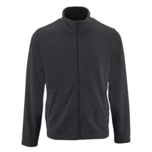 SOLS Mens Norman Fleece Jacket (3XL) (Charcoal)