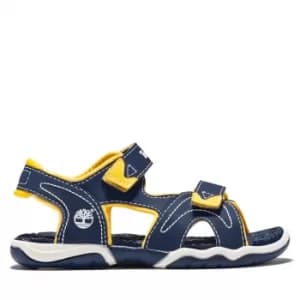 Timberland Adventure Seeker 2-strap Sandal For Toddler In Navy/yellow Navy/yellow Kids, Size 7.5