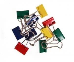 Value Fold Back Clips 19mm Assorted Colour PK50