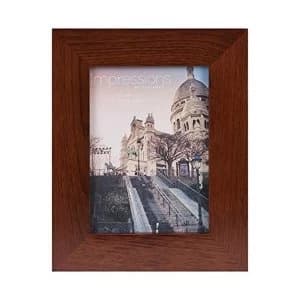 5" x 7" - Impressions Flat Edge Rosewood Finish Photo Frame