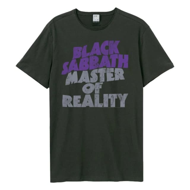 Amplified Amplified Men Master Of Reality Black Sabbath T-Shirt in Charcoal Size: Small Charcoal S Male 5063470014613