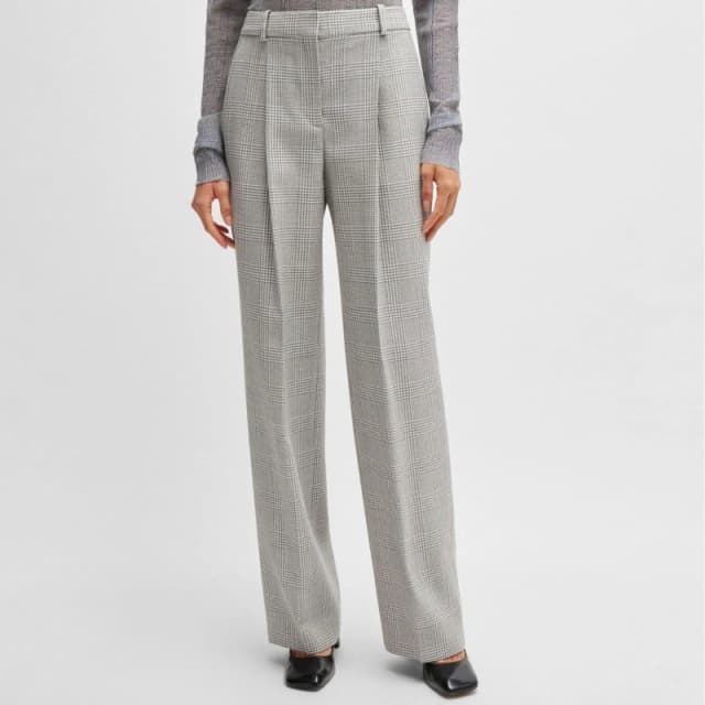 Boss Straight-Fit Trousers Multi Colour female 8