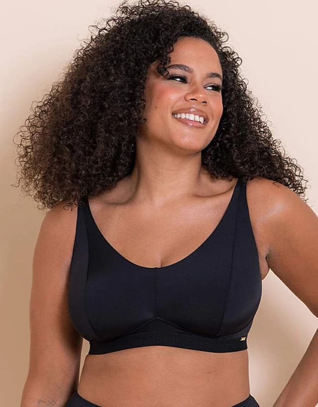 Curvy Kate Curvy Kate Zen Non-Wired Bralette Black - Curvy Kate - Size: 30J/JJ Black Female 30J/JJ MO53205