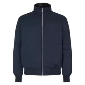 Calvin Klein Funnel Neck Bomber Jacket - Blue