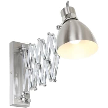 Sienna Lighting - Sienna Jump Dome Wall Light Steel Brushed, Chrome Polished