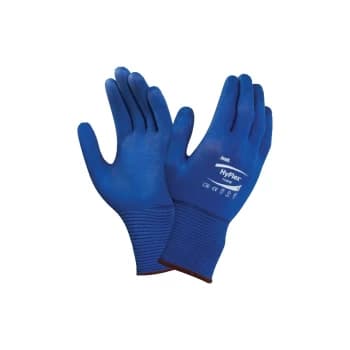 11-818 Hyflex Fortix Palm-side Coated Blue Gloves - Size 10
