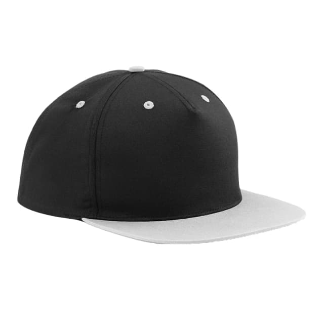 Beechfield Beechfield Men Contrast 5 Panel Snapback Cap in Black One Size Male 5063377408188
