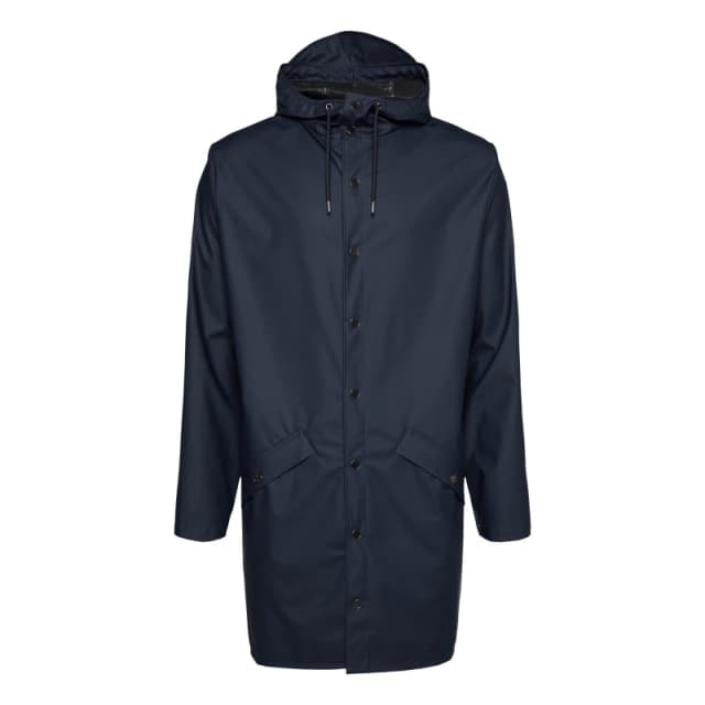 Rains Long Jacket - Blue Blue M